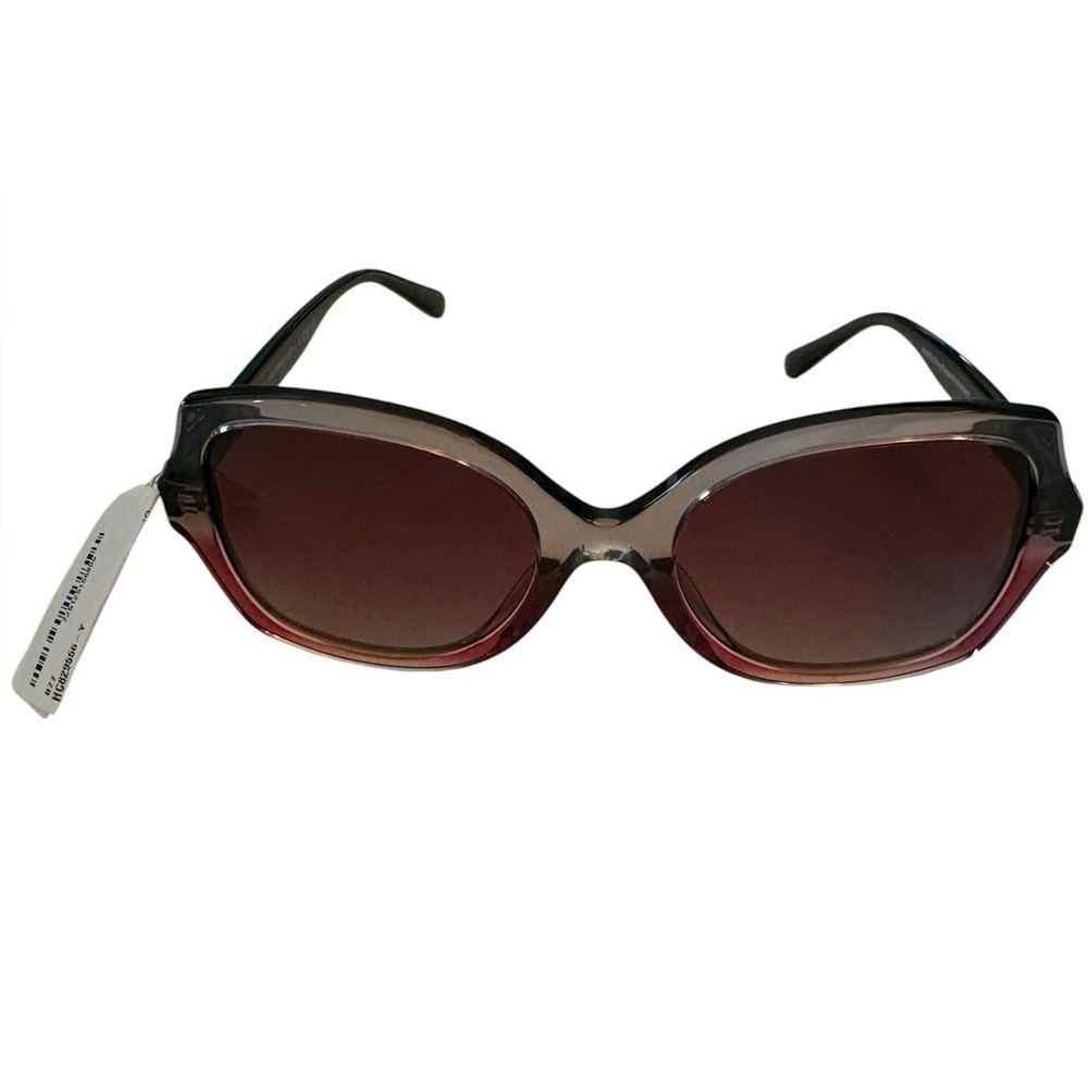 COACH Gray Burgundy Gradient Sunglasses 56E062 56 21 140
